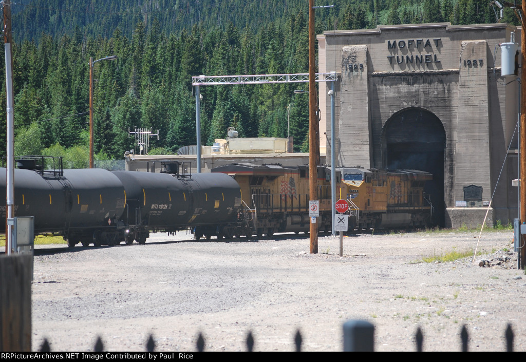 Helper Locomotives On East Bound Tanker Train